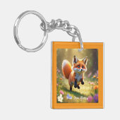 Porte-clés "Le plaisir de la prairie de Fox Pup" (Devant gauche)
