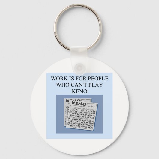 Porte-clés le plaisir du joueur de keno (Recto)