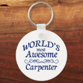 Porte-clés Le plus beau charpentier du monde (Recto)