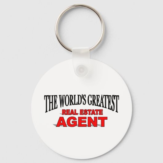 Porte-clés Le plus grand agent immobilier du monde (Recto)
