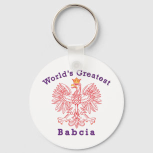 Porte-clés Le plus grand aigle de Babcia du monde