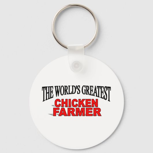 Porte-clés Le plus grand éleveur de poulets du monde (Recto)