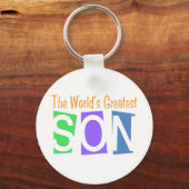 Porte-clés Le plus grand fils du monde rétro (Recto)