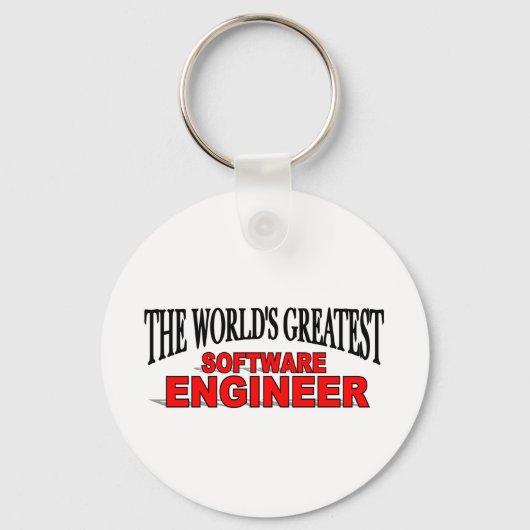 Porte-clés Le plus grand ingénieur logiciel du monde (Recto)