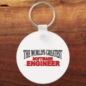 Porte-clés Le plus grand ingénieur logiciel du monde (Recto)