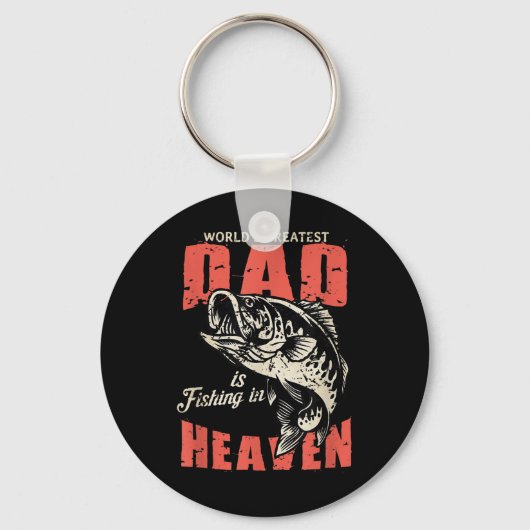 Porte-clés Le Plus Grand Père Du Monde Pêche Au Ciel, Mémoria (Recto)