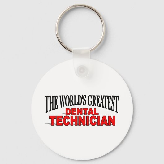 Porte-clés Le plus grand technicien dentaire au monde (Recto)