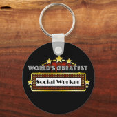 Porte-clés Le plus grand travailleur social du monde (Recto)