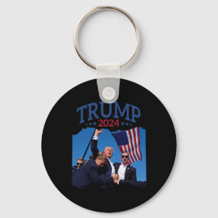 Porte-clés Le poing court a tapé 2024 Priez pour Trump ne don