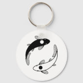 Porte-clés Le poisson Yin Yang Koi (Verso)