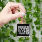 Porte-clés Le policier le plus frais des mondes frais de (main)