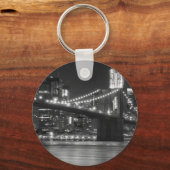 Porte-clés Le pont Brooklyn - noir et blanc (Recto)