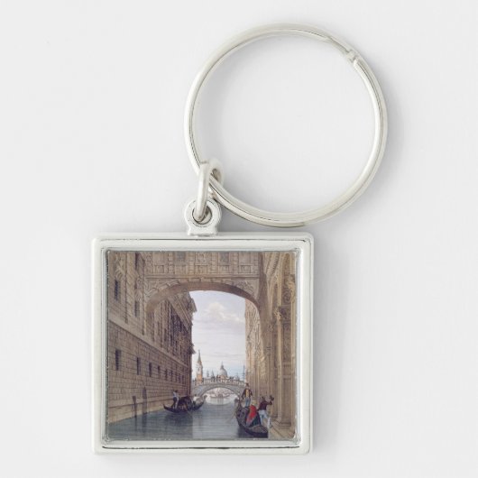 Porte-clés Le pont des soupirs, Venise, gravée par Lefevre ( (Devant)