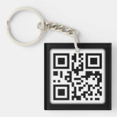 Porte-clés Le Porte - clé acrylique élégant du code QR (Devant)