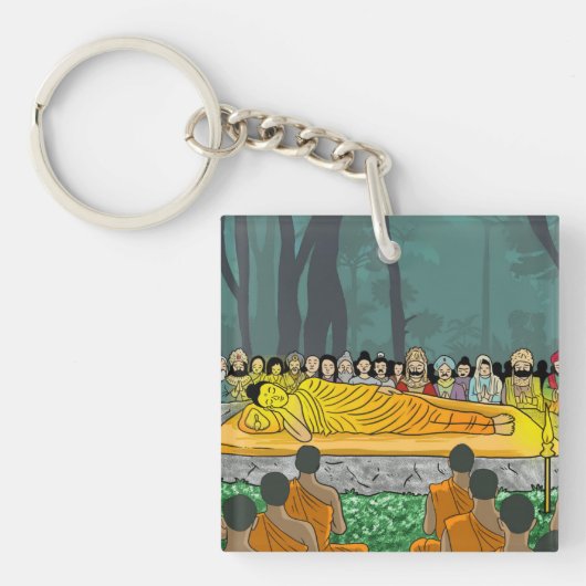 Porte-clés Le porte - clé acrylique final Nirvana du Bouddha (Devant)