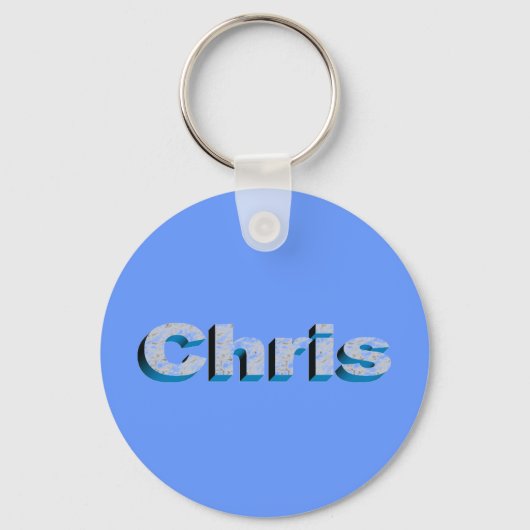 Porte-clés Le porte - clé bleu de Chris (Recto)