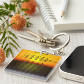 Porte-clés Le Porte - clé de prière pour la sérénité (Devant Droit)