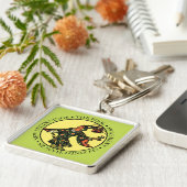 Porte-clés Le Porte - clé fou avec du texte (Côté)