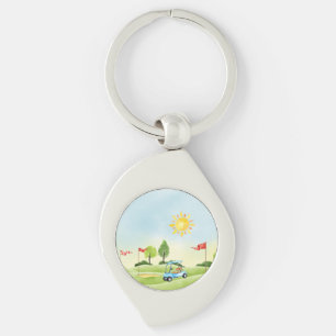 Porte-clés Le Porte - clé métallique de Golfer