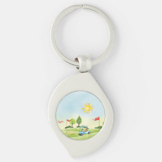 Porte-clés Le Porte - clé métallique de Golfer