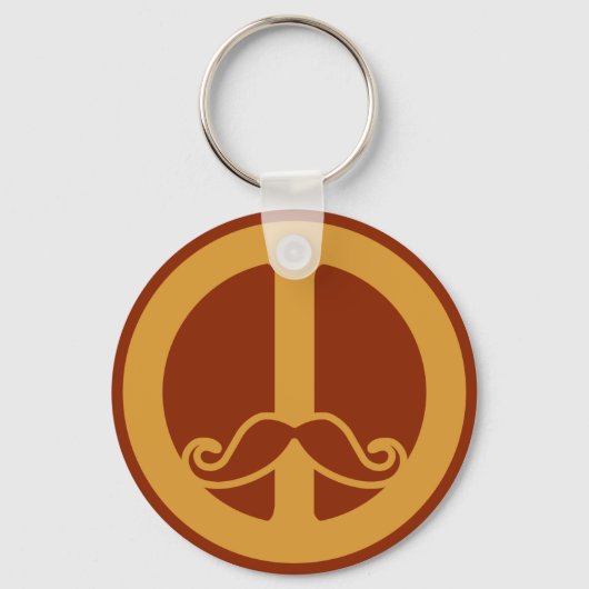 Porte-clés Le porte - clé Peace Stache (Recto)