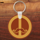 Porte-clés Le porte - clé Peace Stache (Recto)