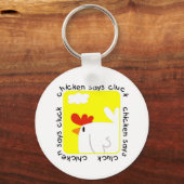 Porte-clés Le poulet indique des T-shirts et des cadeaux de (Recto)
