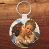 Porte-clés le premier baiser angels cherubs, AQUARIUS (Recto)