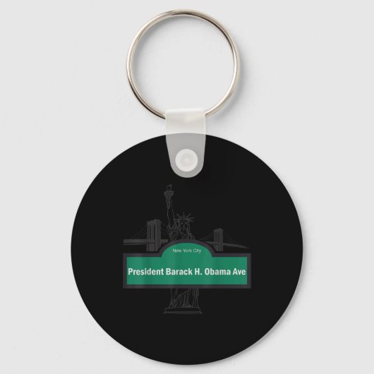 Porte-clés Le Président Barack Obama Ave. (Recto)