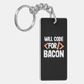 Porte-clés Le Programmeur Va Code Pour Bacon (Devant gauche)