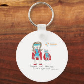 Porte-clés "Le psoriasis ne peut pas m'arrêter" (Recto)