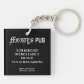PORTE-CLÉS LE PUB MOODY'S, CHICAGO, IL (Dos)