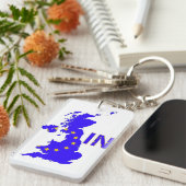 Porte-clés LE R-U - Référendum 2016 d'adhésion à l'UE (Devant droit)