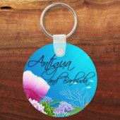 Porte-clés Le récif d'Antigua-et-Barbuda (Recto)
