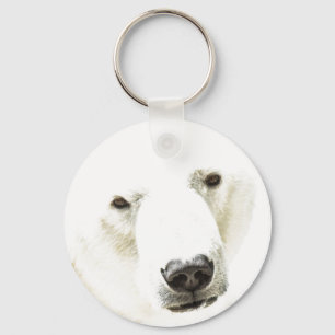 Porte-clés Le regard d'un ours polaire