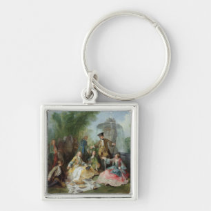 Porte-clés Le repas de partie de chasse, C. 1737