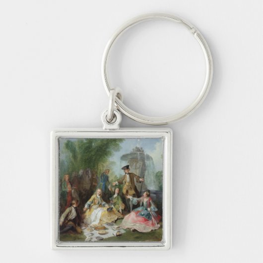 Porte-clés Le repas de partie de chasse, C. 1737 (Devant)