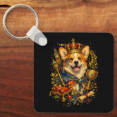 Porte-clés Le Roi Corgi (Recto)