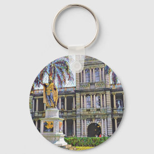 Porte-clés Le Roi Kamehameha Modern d'Hawaï
