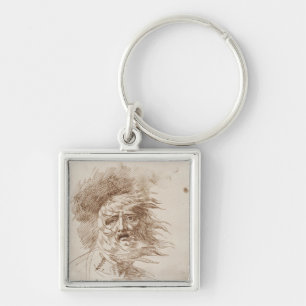 Porte-clés Le Roi Lear dans la tempête (encre de stylo et de
