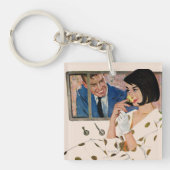 Porte-clés Le rose d'or (Devant)