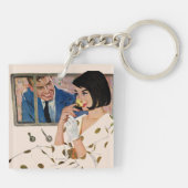 Porte-clés Le rose d'or (Dos)