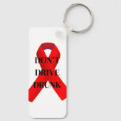 Porte-clés Le ruban rouge ne conduit pas ivre (Verso)