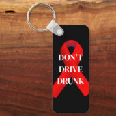 Porte-clés Le ruban rouge ne conduit pas ivre (Recto)