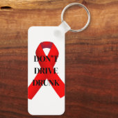 Porte-clés Le ruban rouge ne conduit pas ivre (Verso)