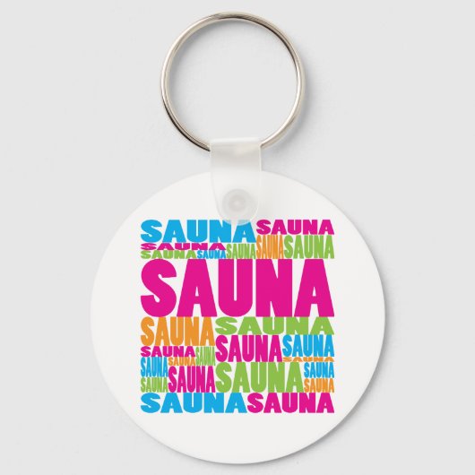 Porte-clés Le sauna coloré (Recto)