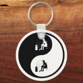 Porte-clés Le sauna Yin Yang (Recto)