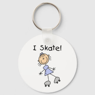 Porte-clés Le schéma T-shirts et cadeaux de bâton de patin