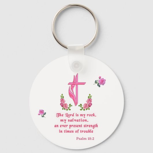 Porte-clés Le Seigneur est mon rocher (Recto)