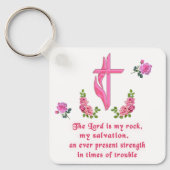 Porte-clés Le Seigneur est mon rocher (Recto)